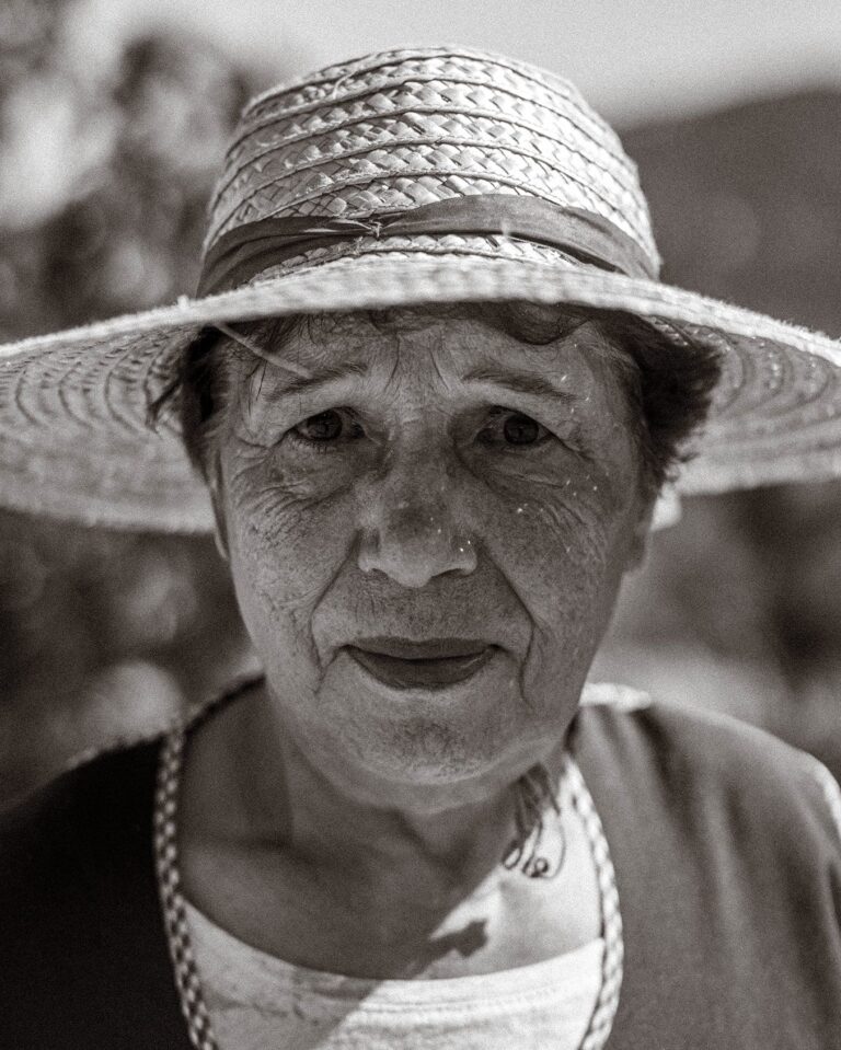 A photo of a farmer lady from the Estrela Mountain Range