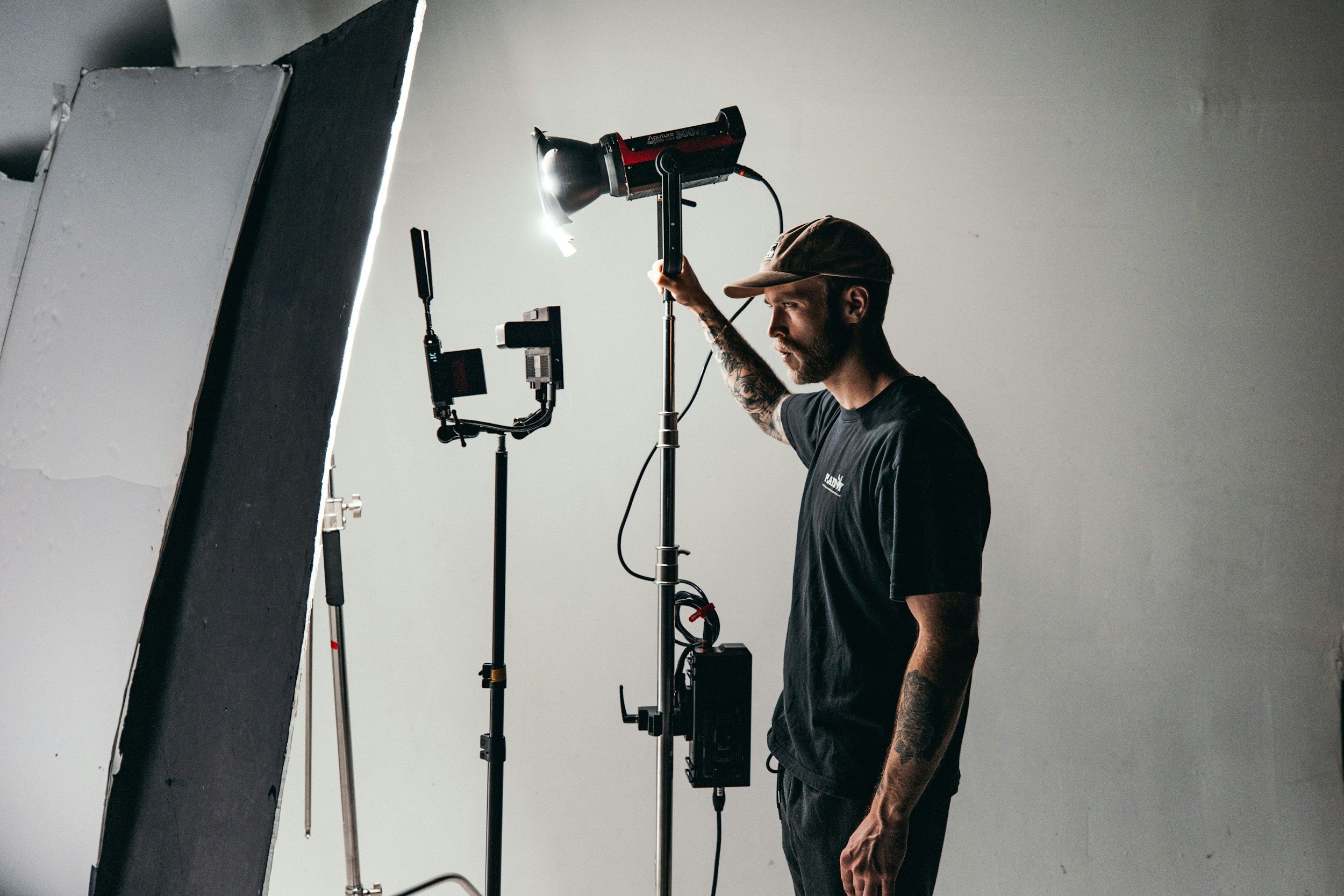 Gaffer On Film Set