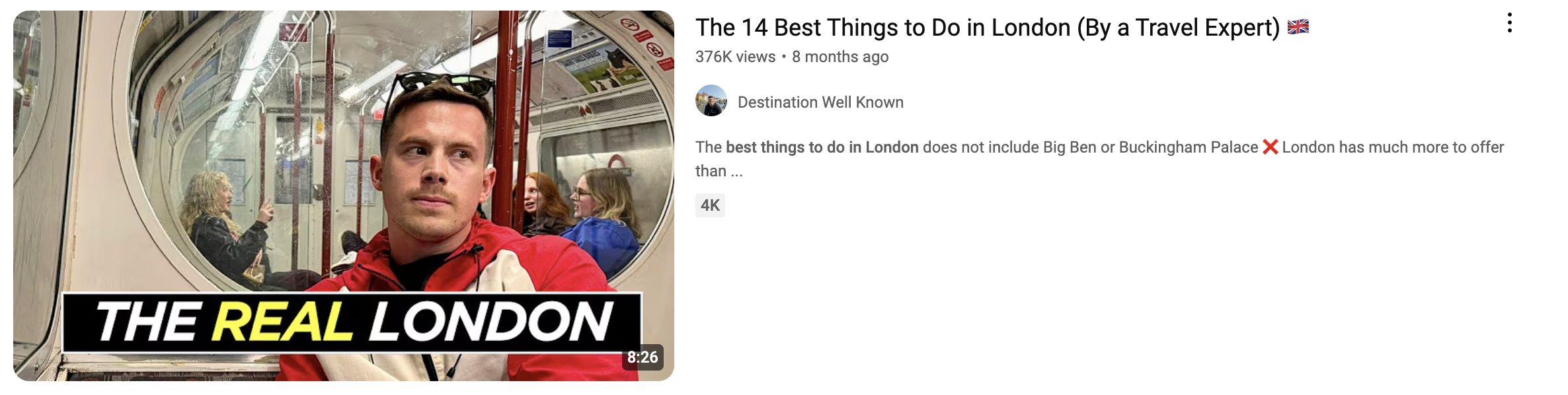 Example of a great thumbnail for increasing Click Through Rate (CTR) on YouTube for Video SEO.