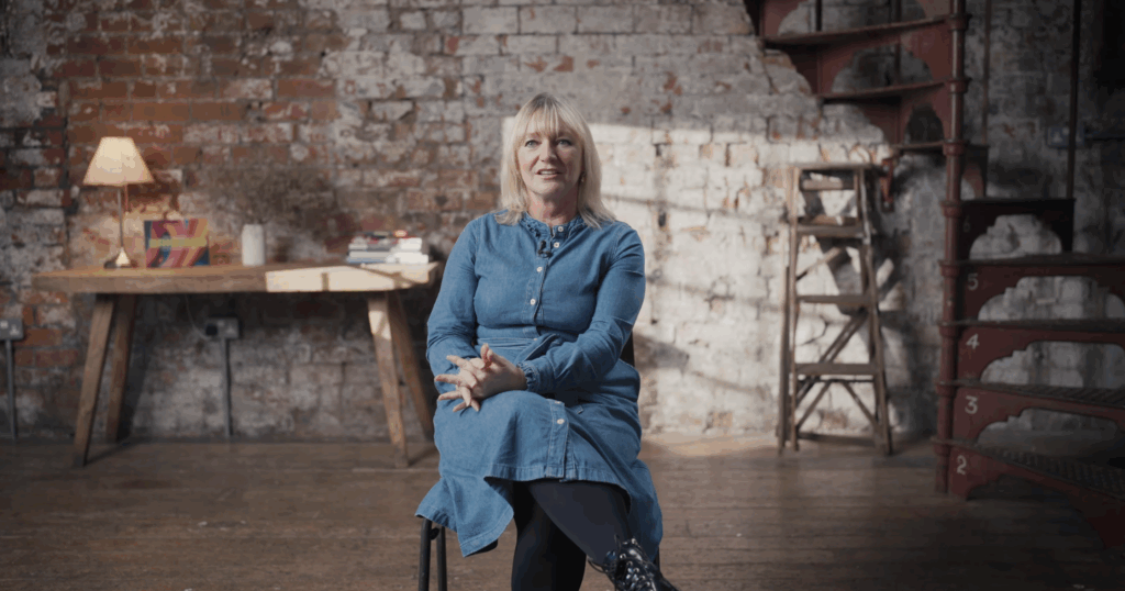 An image ofd Susan Hill from our recent corporate video production shot in Bristol.