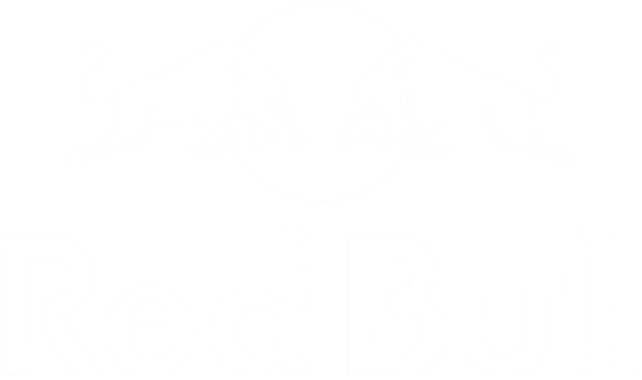 White Red Bull logo with bulls