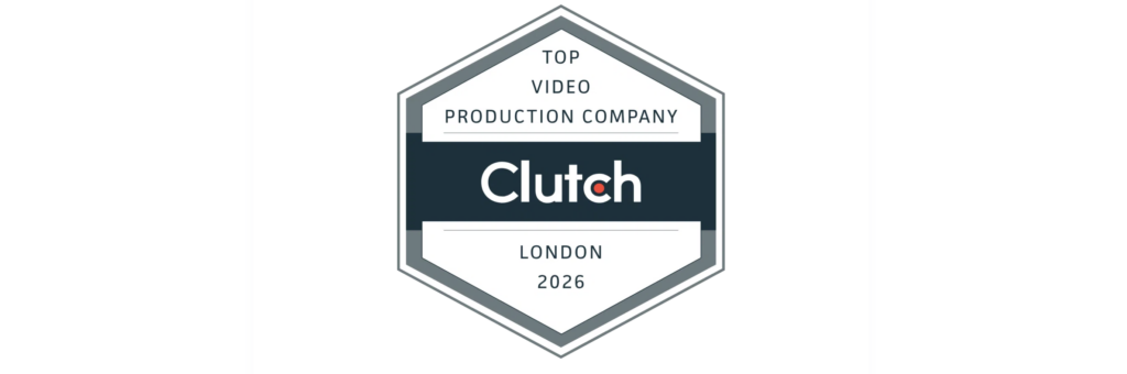 Clutch awards badge for "best video production company London" 2026